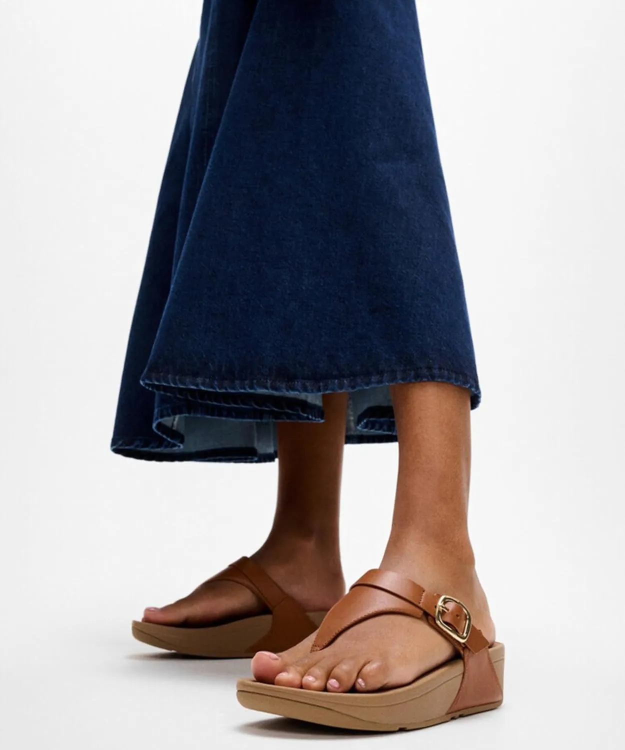 FitFlop Women's LULU Adjustable Leather Toe-Post Sandals