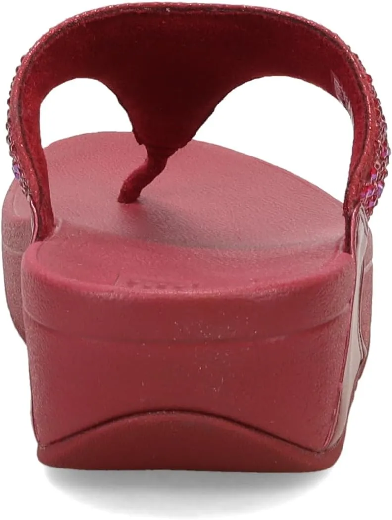 FitFlop Women's Lulu Crystal-Mix Toe-Post Sandals Wedge