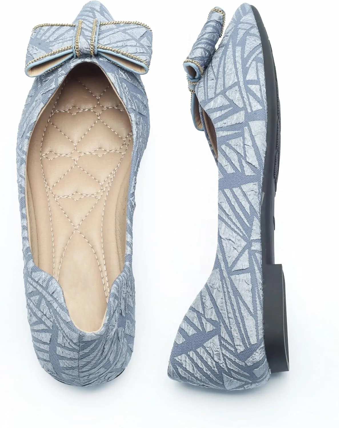 Flats for Womens Pointed Toe Ballet Flats, Bowknot Ballet Flats, Comfort Pointed Toe Dress Shoes