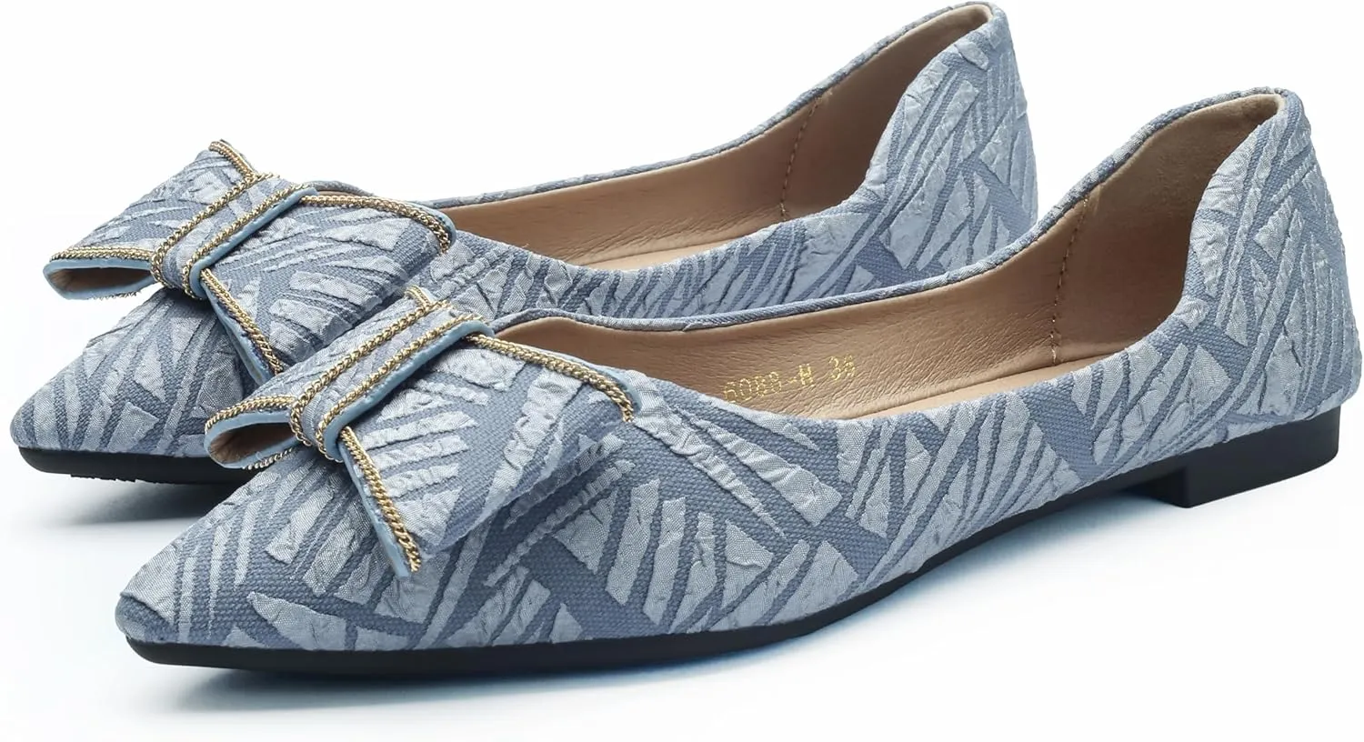 Flats for Womens Pointed Toe Ballet Flats, Bowknot Ballet Flats, Comfort Pointed Toe Dress Shoes