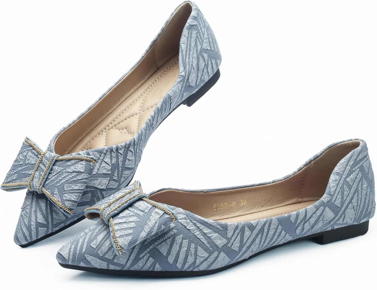 Flats for Womens Pointed Toe Ballet Flats, Bowknot Ballet Flats, Comfort Pointed Toe Dress Shoes