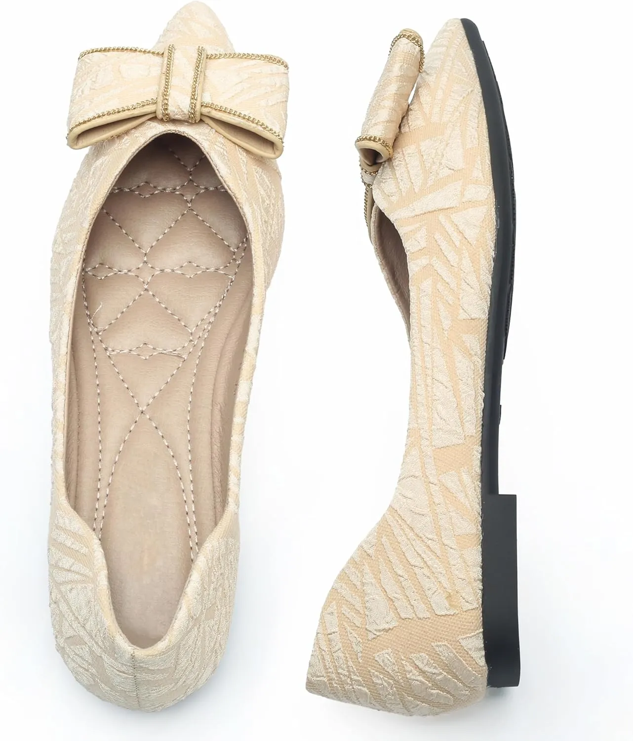 Flats for Womens Pointed Toe Ballet Flats, Bowknot Ballet Flats, Comfort Pointed Toe Dress Shoes
