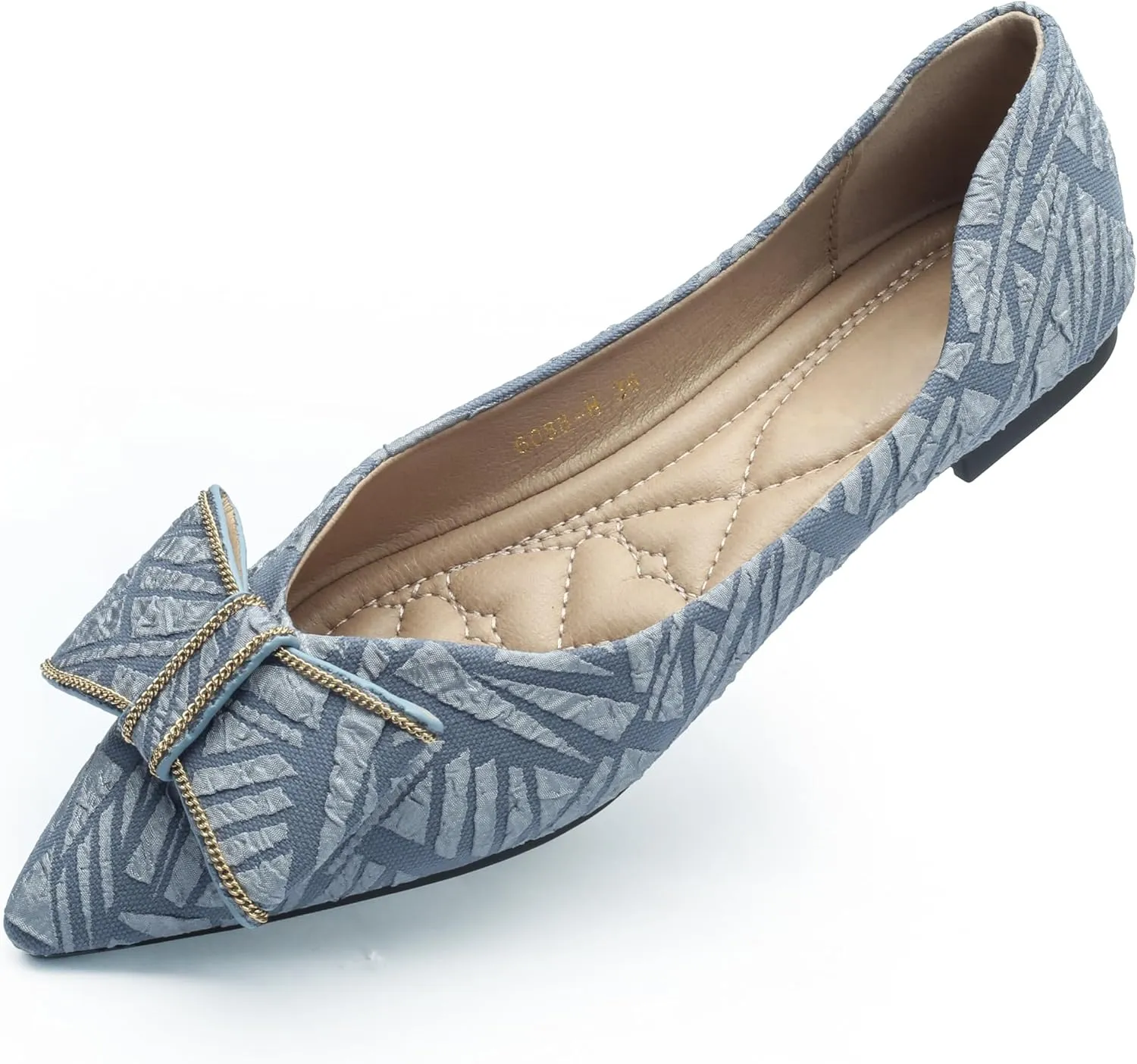 Flats for Womens Pointed Toe Ballet Flats, Bowknot Ballet Flats, Comfort Pointed Toe Dress Shoes