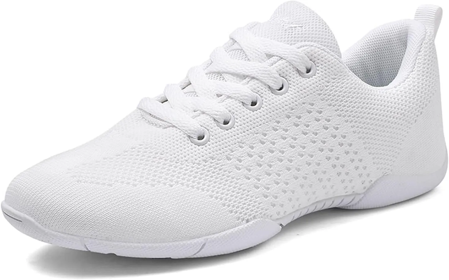 FLIOZY Womens Cheer Dance Shoes Girls White Cheerleading Competition Sports Shoes Athletic Walking Sneakers