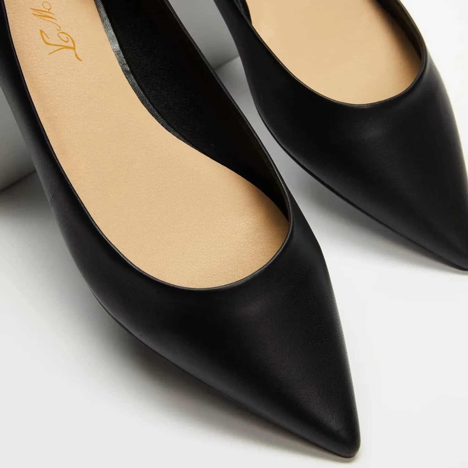 FOWT Women Comfortable Slip On Pointed Toe Flat Heel Pumps Flats Daily Office Party Dress Unisex Shoes US Size 4-16