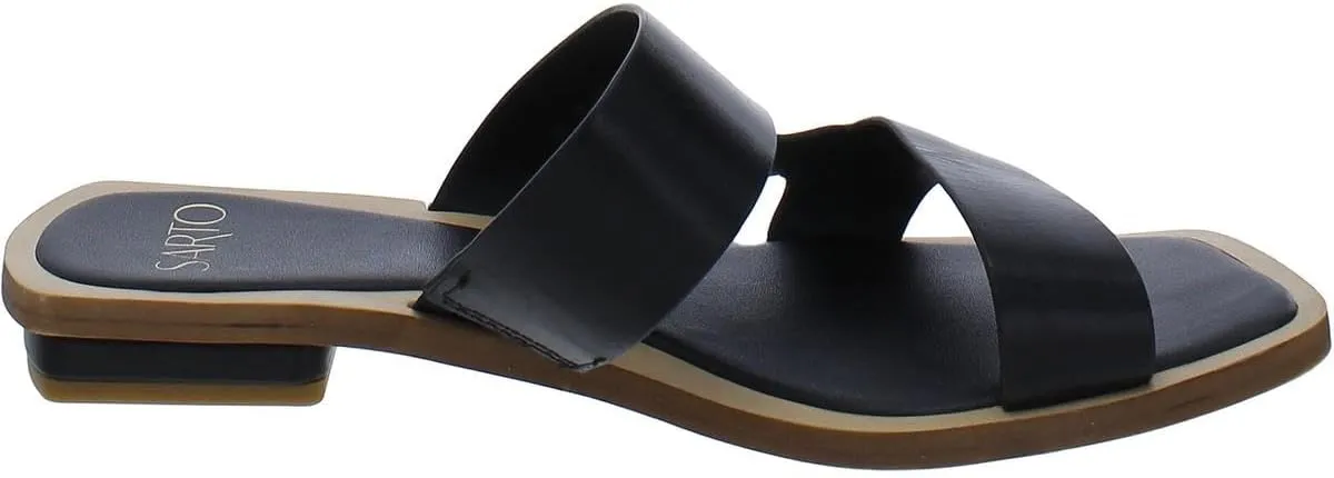Franco Sarto Women's Emily Open Toe Flat Sandal Slide