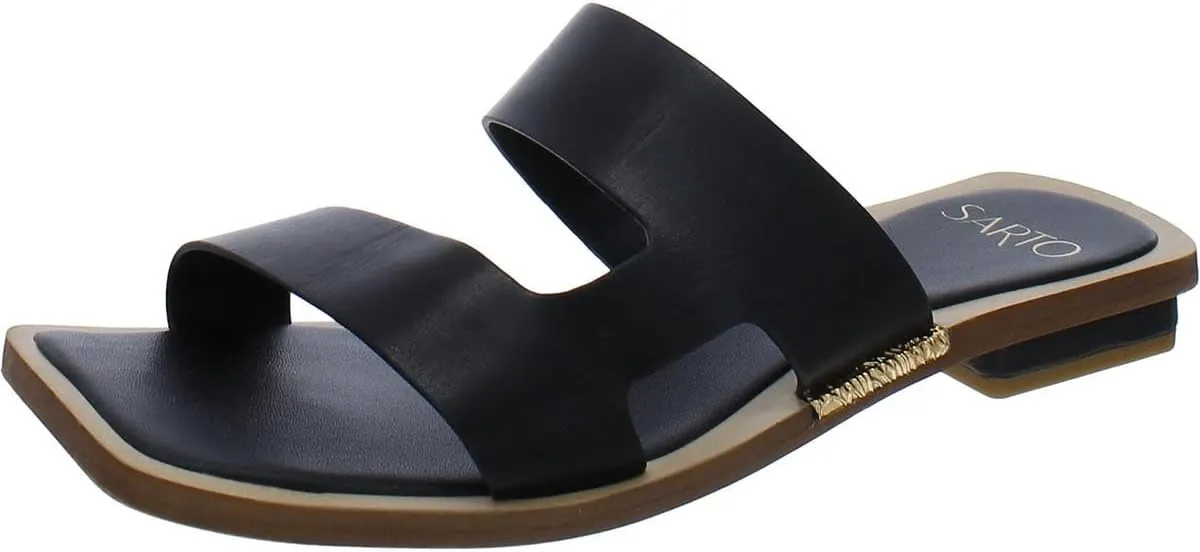 Franco Sarto Women's Emily Open Toe Flat Sandal Slide