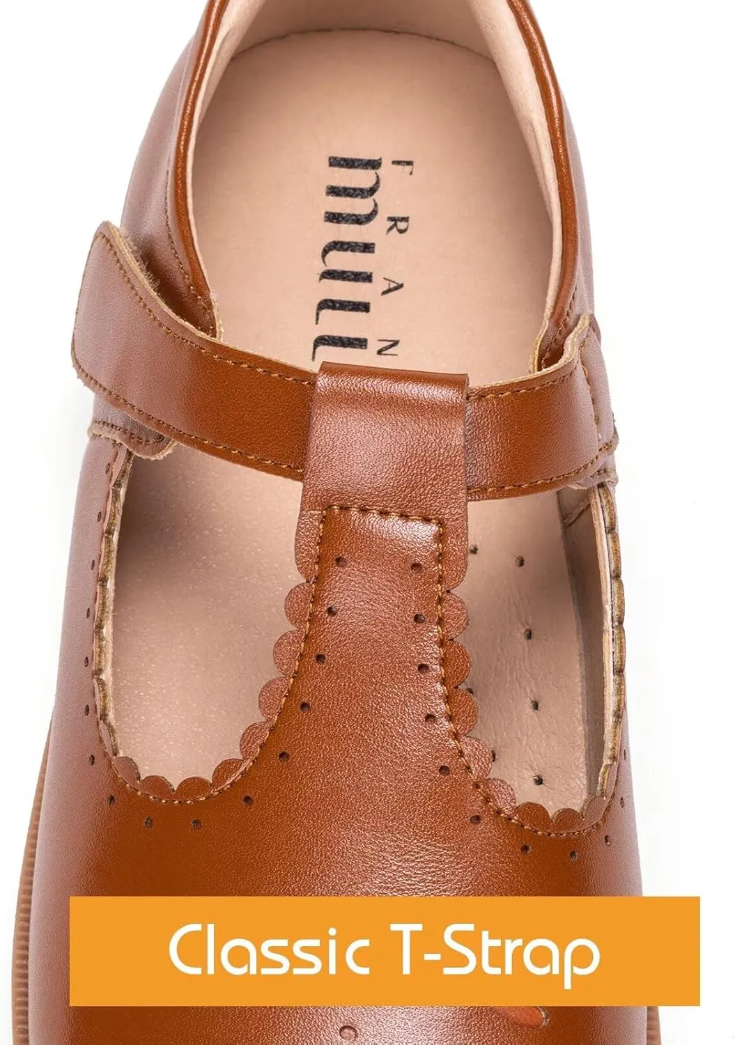Frank Mully Girls Flats Mary Jane Shoes Round Toe Dress Shoes School Oxford Flats for Toddler/Little Kid