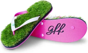 GFF Grass Flip Flops for Men/Women/Kids - XS/S/M/L Size Sandal - Camo/Black/Pink Color Slippers
