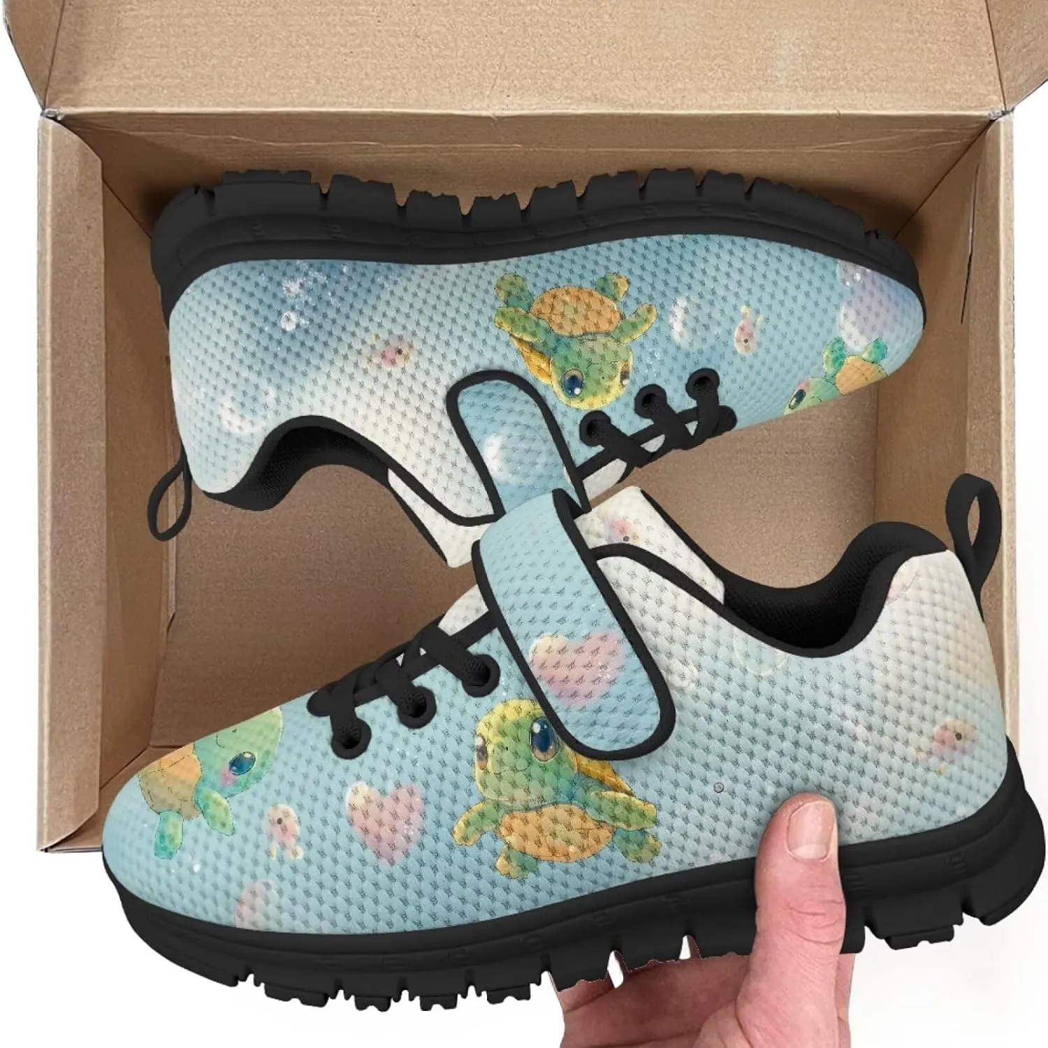 Girls Cute Sneakers Single Buckle Athletic Shoes Breathable Mesh Sneaker for Running Tennis Walking US 11-2.5