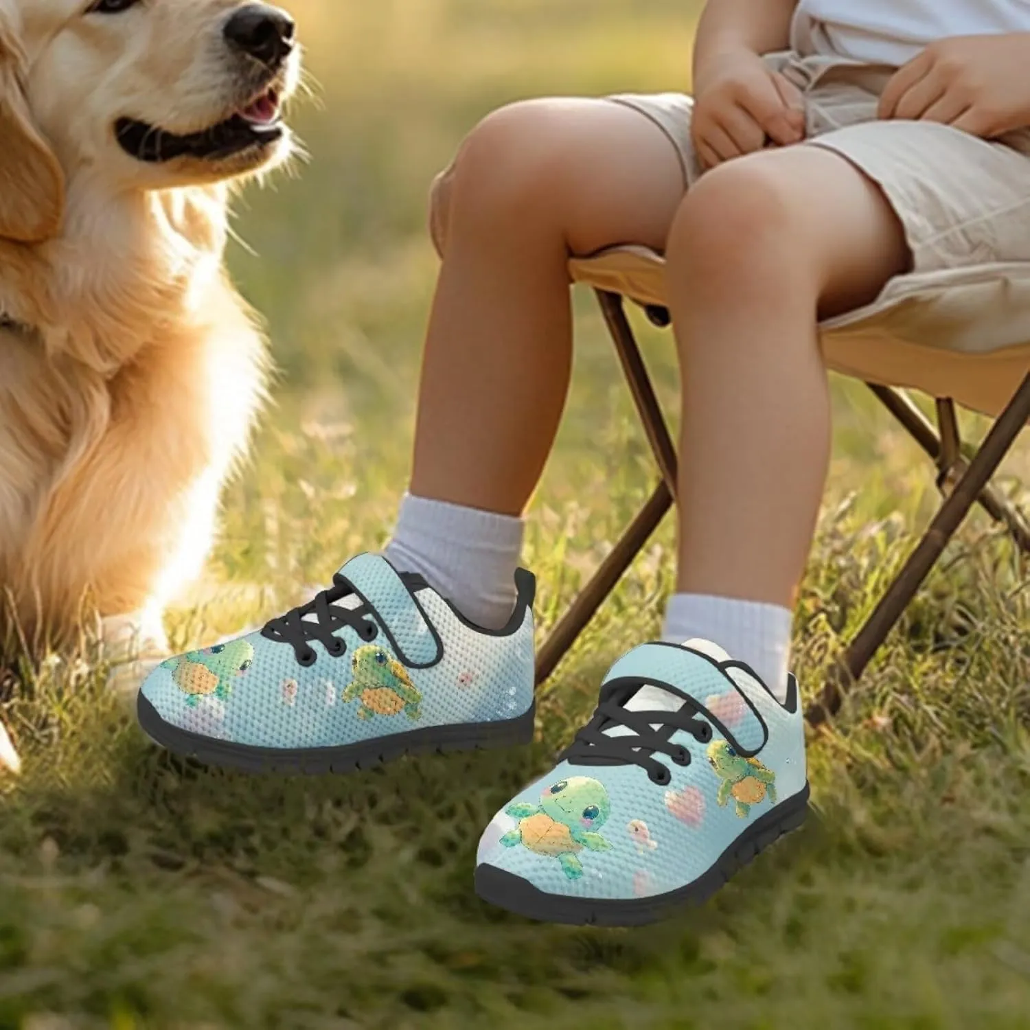 Girls Cute Sneakers Single Buckle Athletic Shoes Breathable Mesh Sneaker for Running Tennis Walking US 11-2.5
