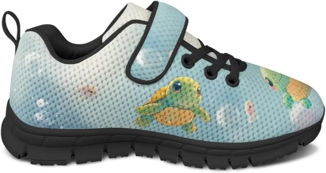 Girls Cute Sneakers Single Buckle Athletic Shoes Breathable Mesh Sneaker for Running Tennis Walking US 11-2.5