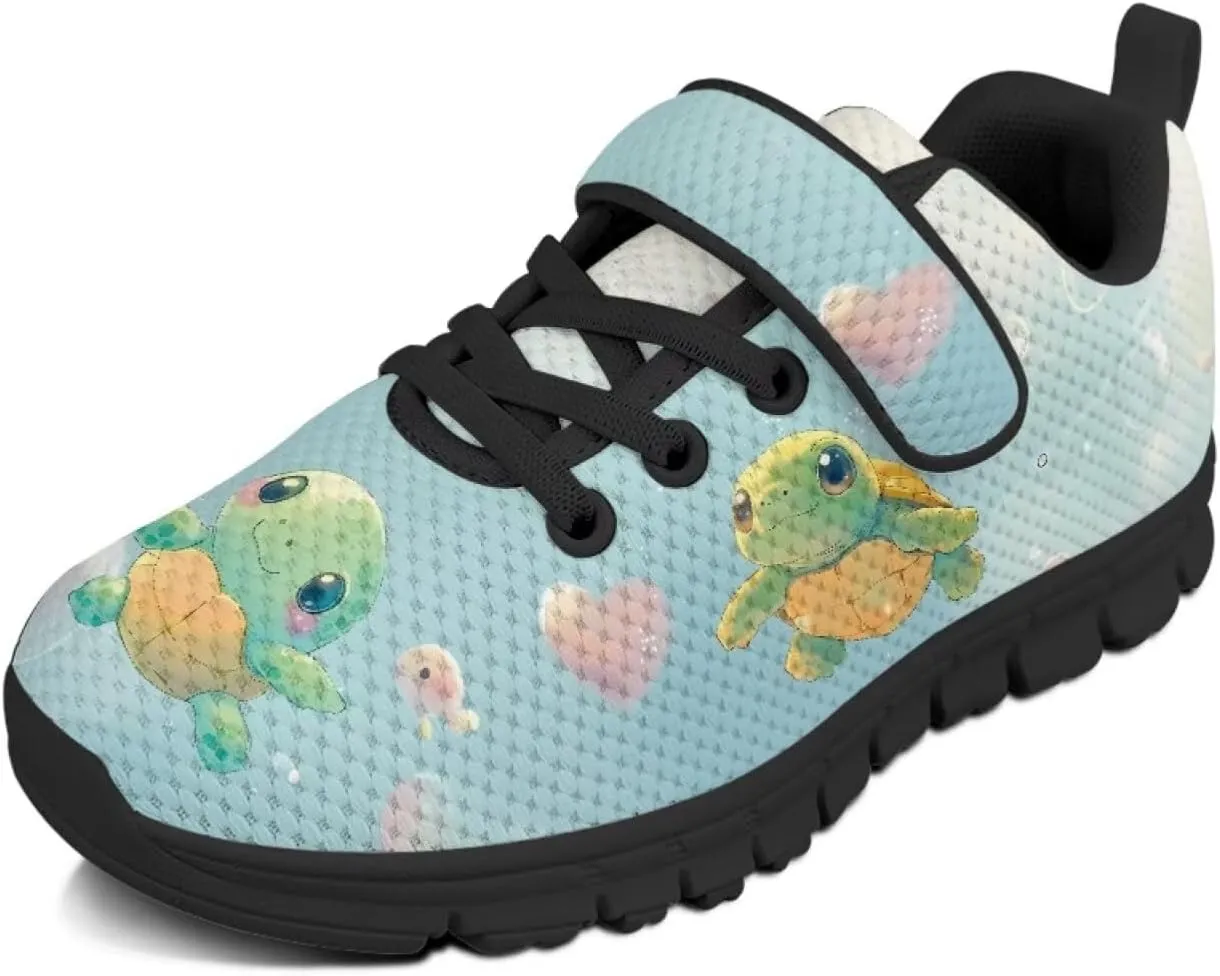Girls Cute Sneakers Single Buckle Athletic Shoes Breathable Mesh Sneaker for Running Tennis Walking US 11-2.5