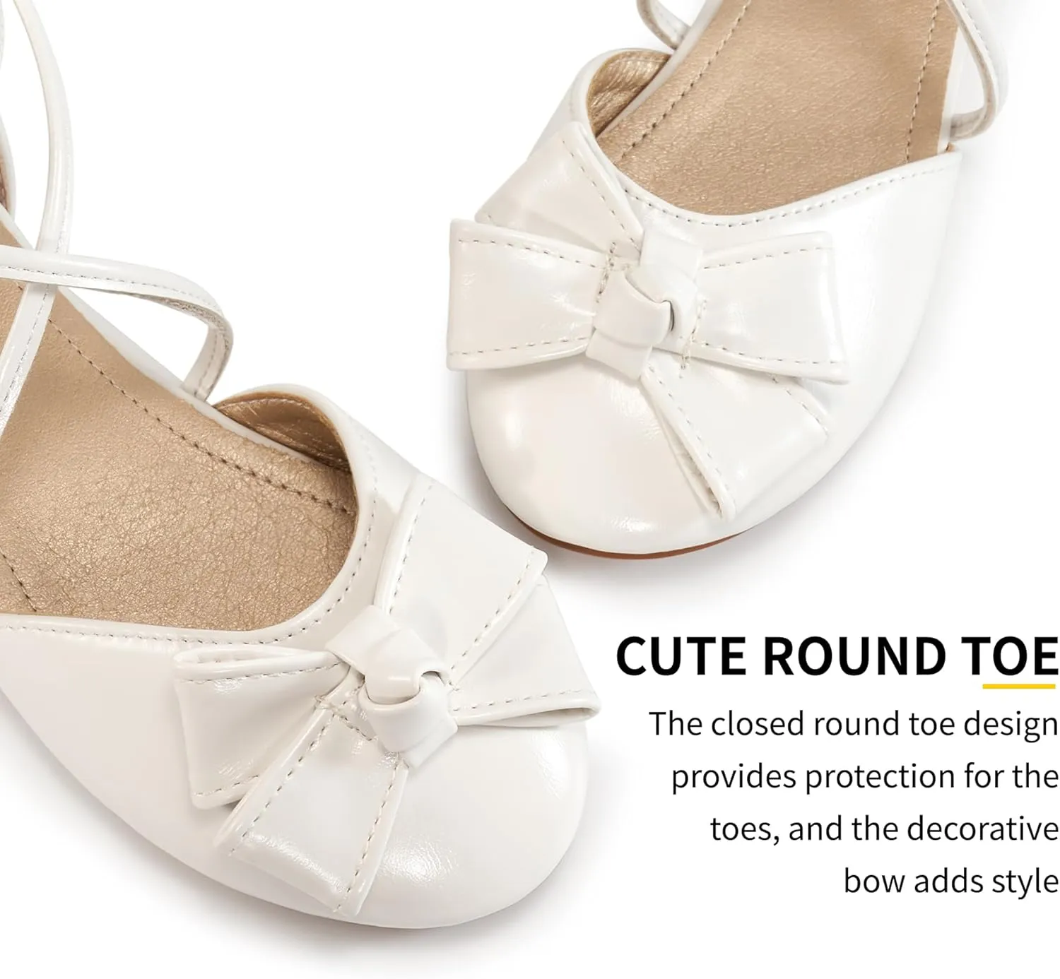 Girls Dress Shoes Flats: Little Kid Princess Wedding Party Ballet Flat - School Shoe for Girl