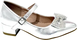 Girls Mary Jane Shoes Cute Dress Princess Flats with Bow for Toddler Little Big Kids TR324