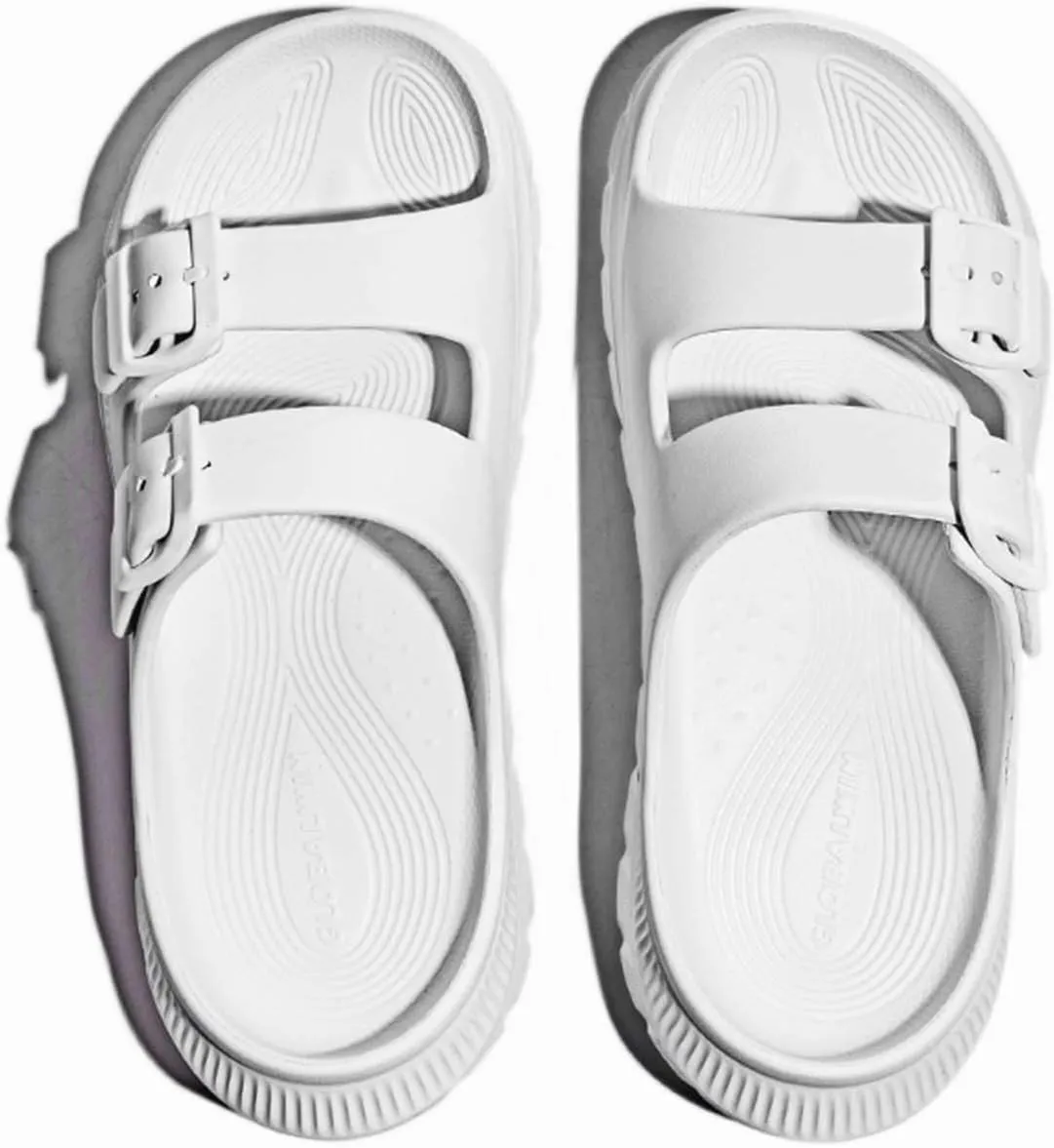 GLOBALWIN Recovery Slides For Women Mia Comfortable Sandals With Arch Support Indoor Outdoor Cloud Slippers Reduce Stress on Feet Lightweight
