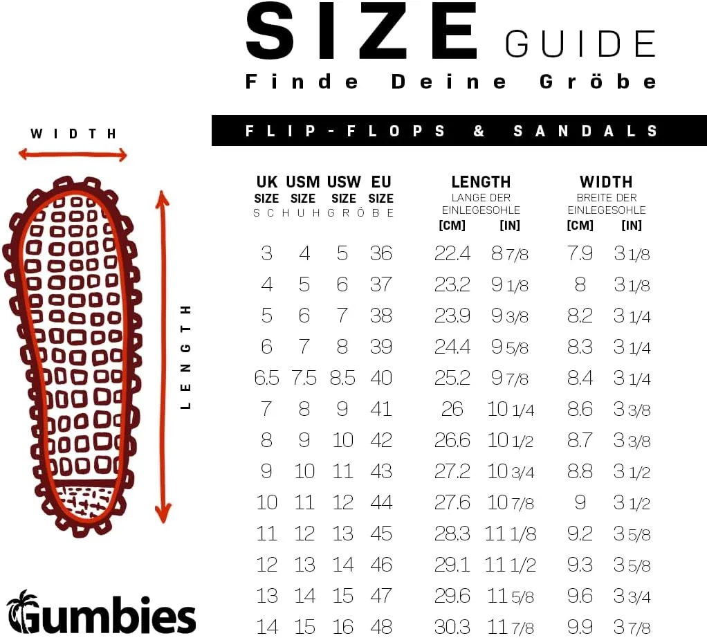 Gumbies Islander Unisex Flip Flops, with Supersoft Cotton Toe Post and Durable Recycled Rubber Sole - Comfort Guaranteed