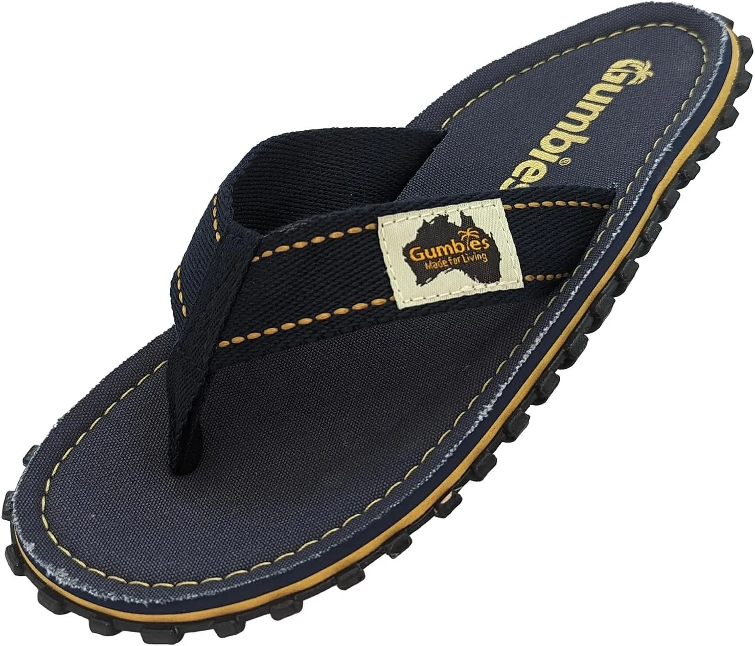 Gumbies Islander Unisex Flip Flops, with Supersoft Cotton Toe Post and Durable Recycled Rubber Sole - Comfort Guaranteed