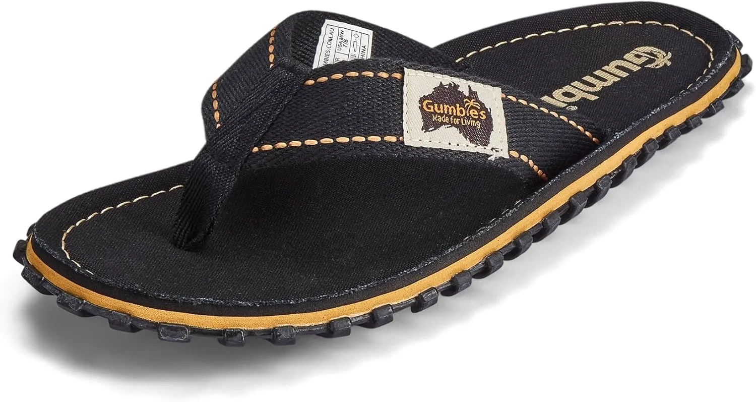 Gumbies Islander Unisex Flip Flops, with Supersoft Cotton Toe Post and Durable Recycled Rubber Sole - Comfort Guaranteed