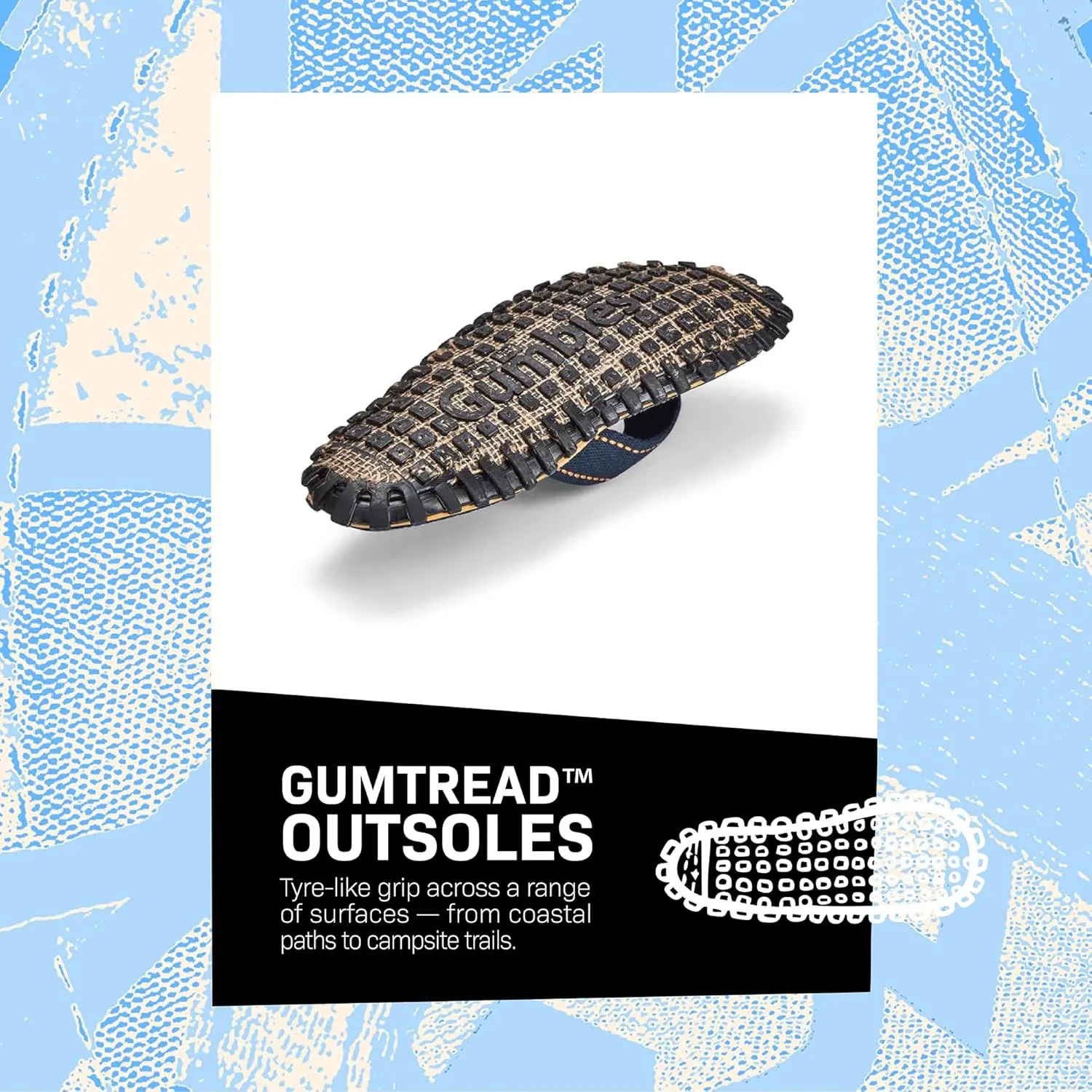 Gumbies Islander Unisex Flip Flops, with Supersoft Cotton Toe Post and Durable Recycled Rubber Sole - Comfort Guaranteed