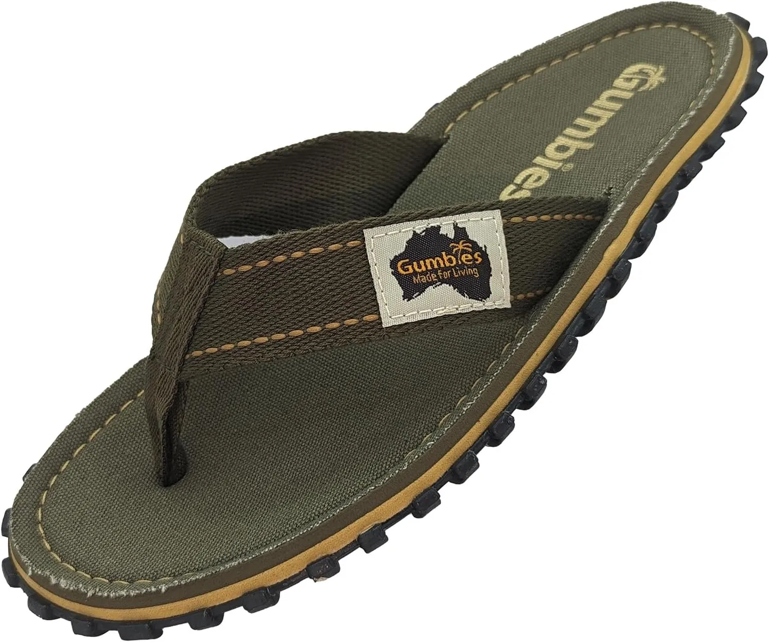 Gumbies Islander Unisex Flip Flops, with Supersoft Cotton Toe Post and Durable Recycled Rubber Sole - Comfort Guaranteed