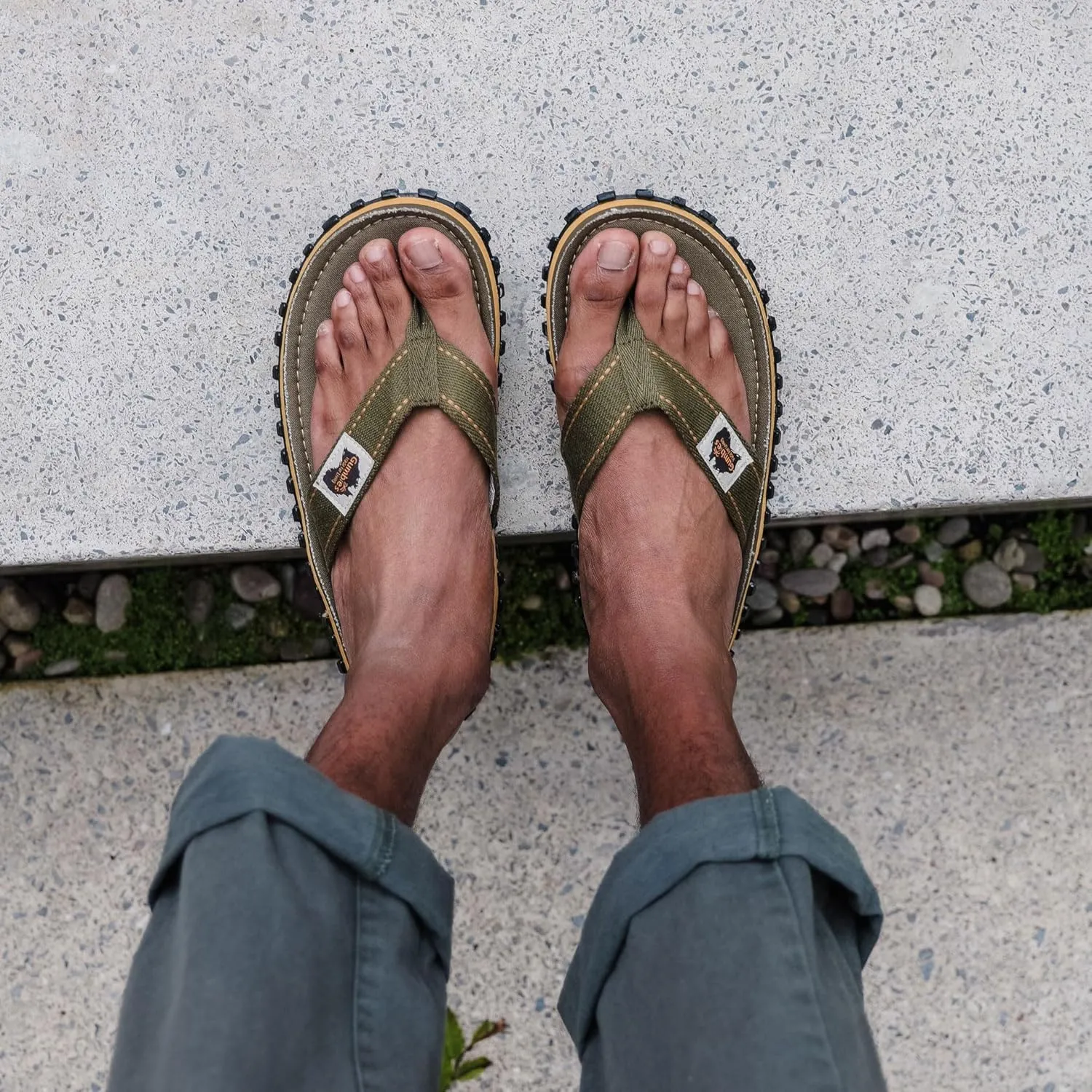 Gumbies Islander Unisex Flip Flops, with Supersoft Cotton Toe Post and Durable Recycled Rubber Sole - Comfort Guaranteed