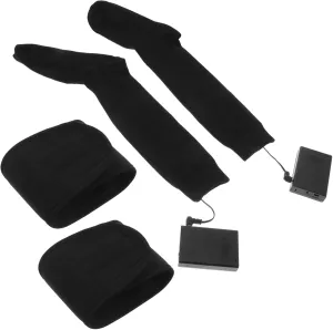 Happyyami Rechargeable Foot Warmer Socks Women's Men's Warm Electric Socks for Skiing Winter Camping Black