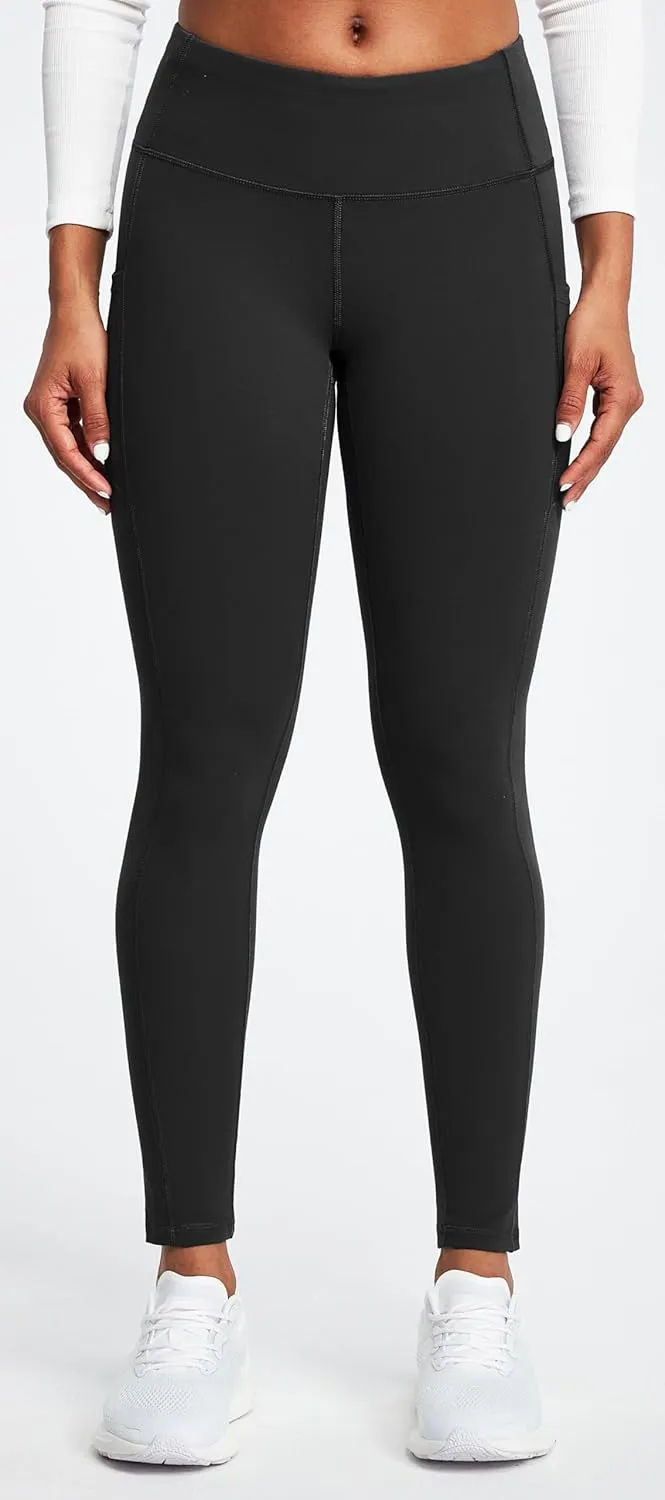 Heathyoga Fleece Lined Leggings with Pockets for Women Thermal Leggings Warm Leggings Women Winter High Waisted Yoga Pants