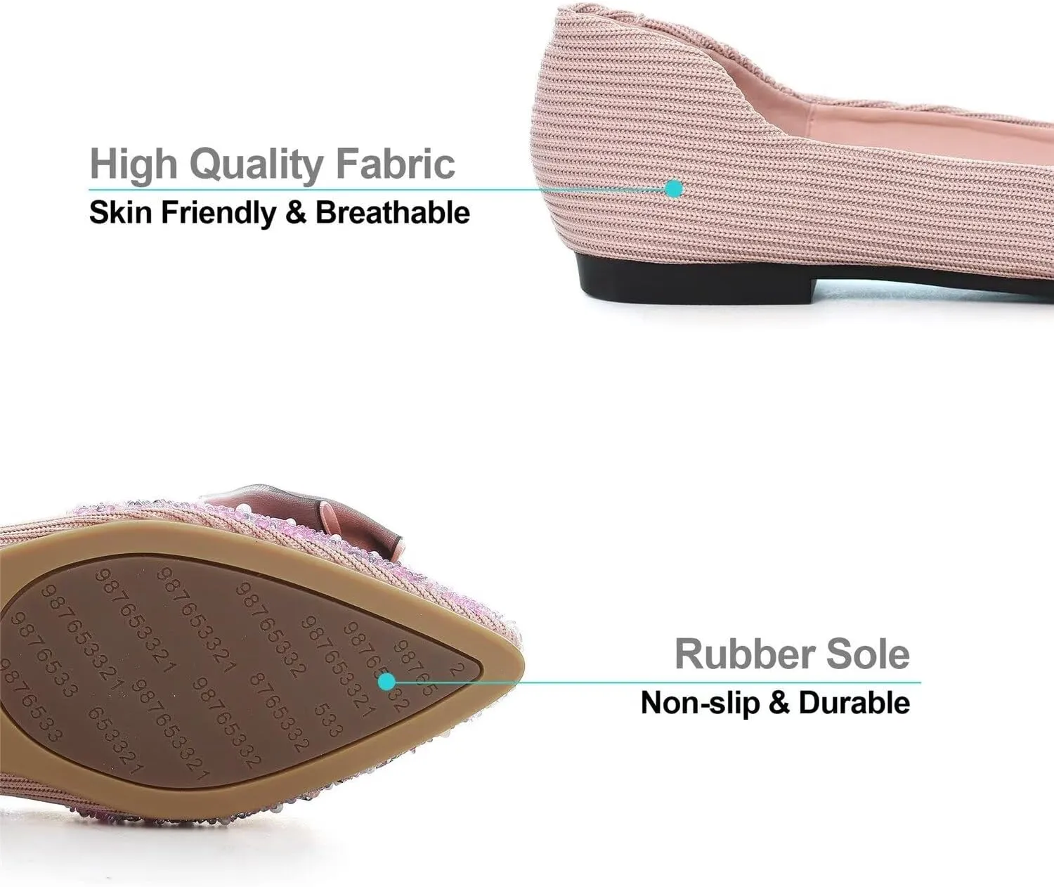 Hee grand Flats for Women Bowknot Mary Jane Shoes Square Toe Ankle Strap Ballet Flats Shiny Patent Leather Dress Shoes Comfortable Work Shoes