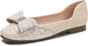 Hee grand Women Square Toe Crystals Shoes Glittering Rhinestone Wedding Dress Shoes Fashion Bridesmaid Shoes