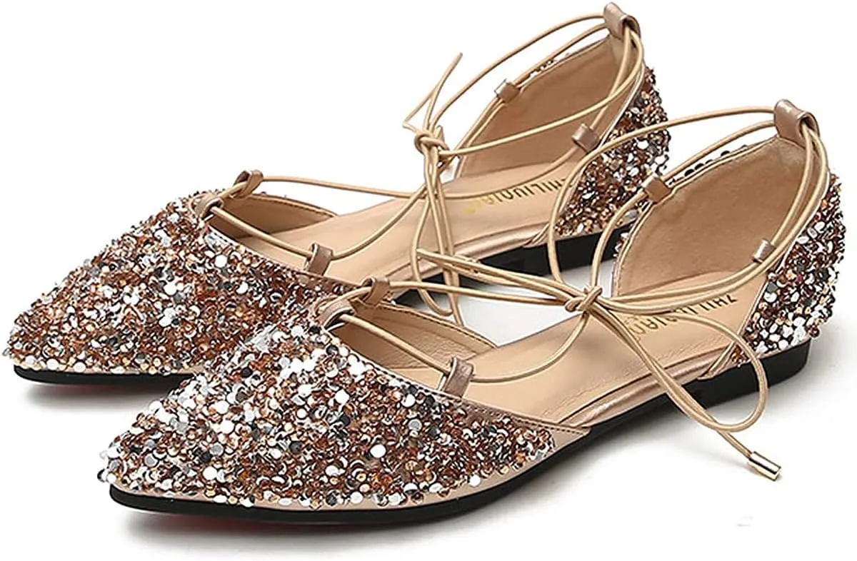 Hee grand Women's Closed Pointed Toe Flats Ankle Strap Comfortable Low Heel Suede Dress Shoes Office Work Shoes Pumps