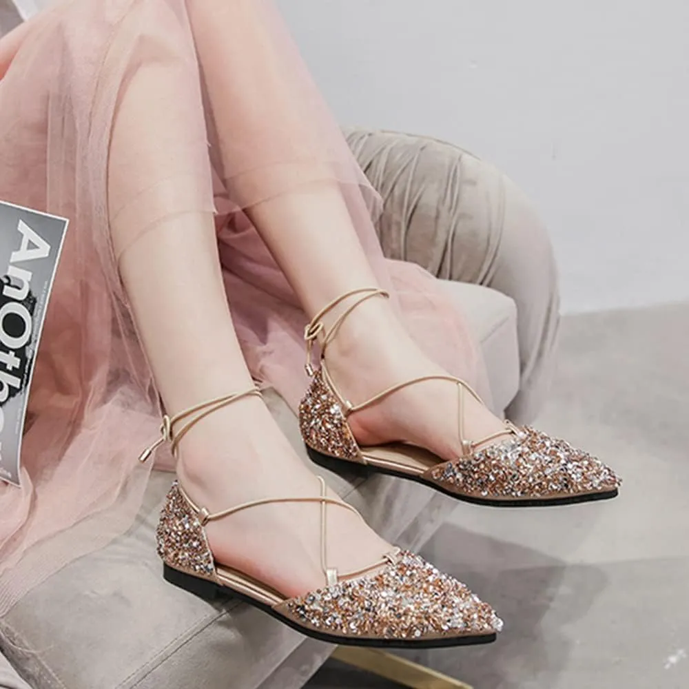 Hee grand Women's Closed Pointed Toe Flats Ankle Strap Comfortable Low Heel Suede Dress Shoes Office Work Shoes Pumps