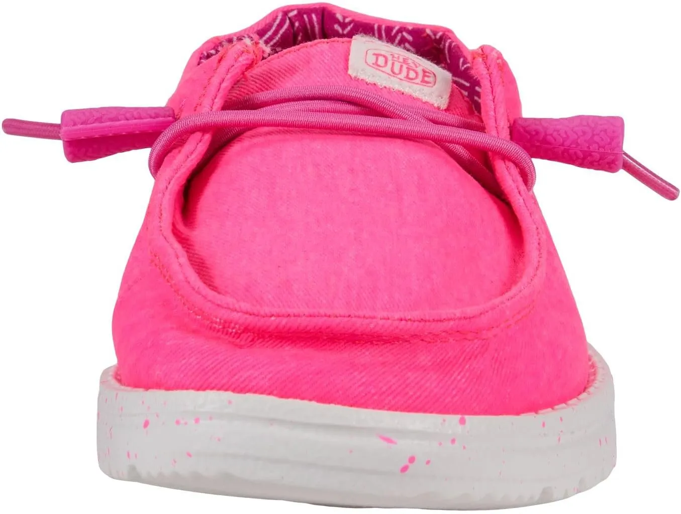 Hey Dude Girl's Wendy Stretch Canvas | Youth's Shoes | Youth Slip-on Loafers | Comfortable & Light-Weight