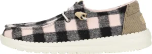 Hey Dude Wendy Buffalo Plaid Pale Pink/Black Size 6, Women’s Shoes, Women’s Slip-on Loafers, Comfortable & Light-Weight