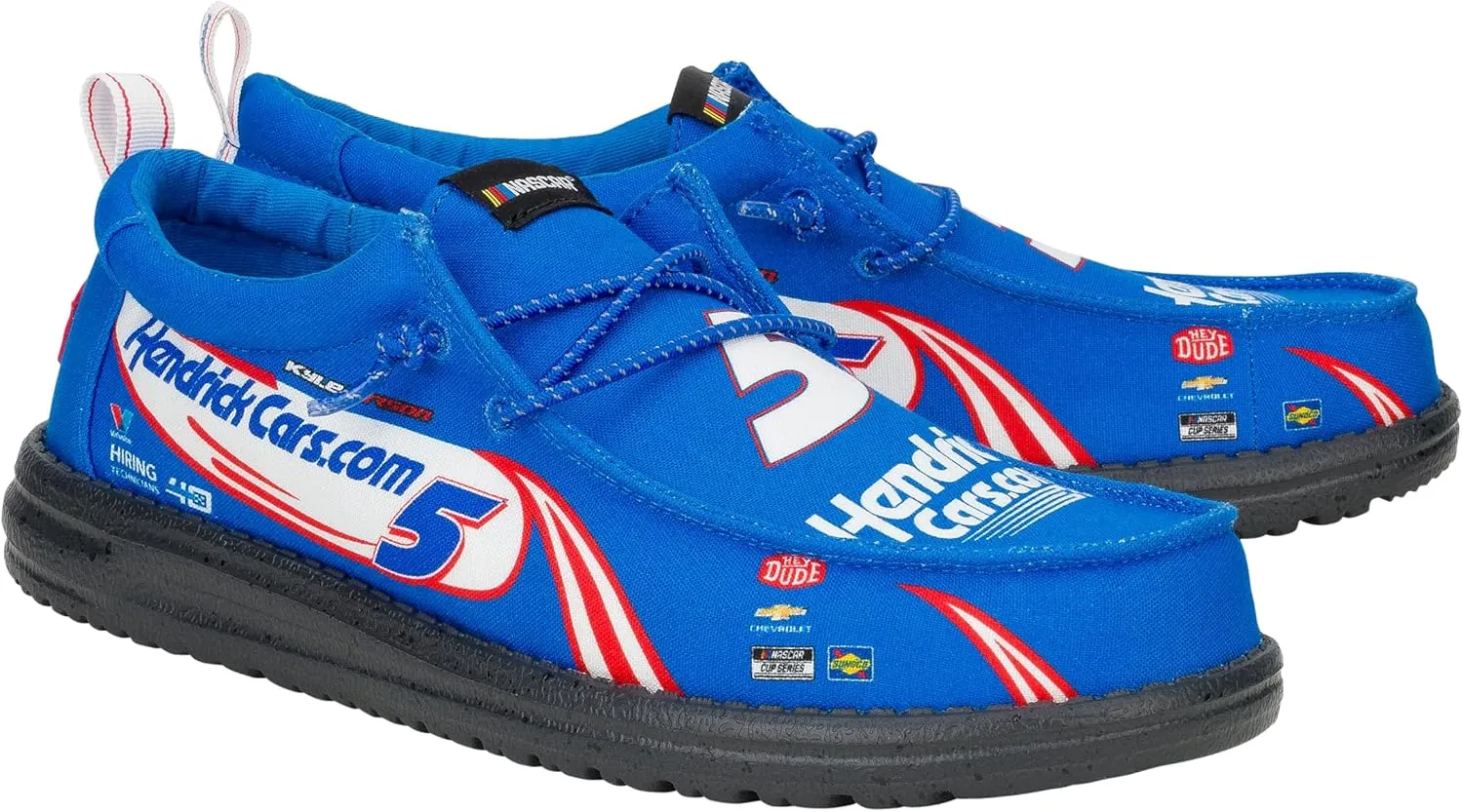 HEYDUDE X NASCAR, Men's Slip-on Loafers, Comfortable & Light-Weight