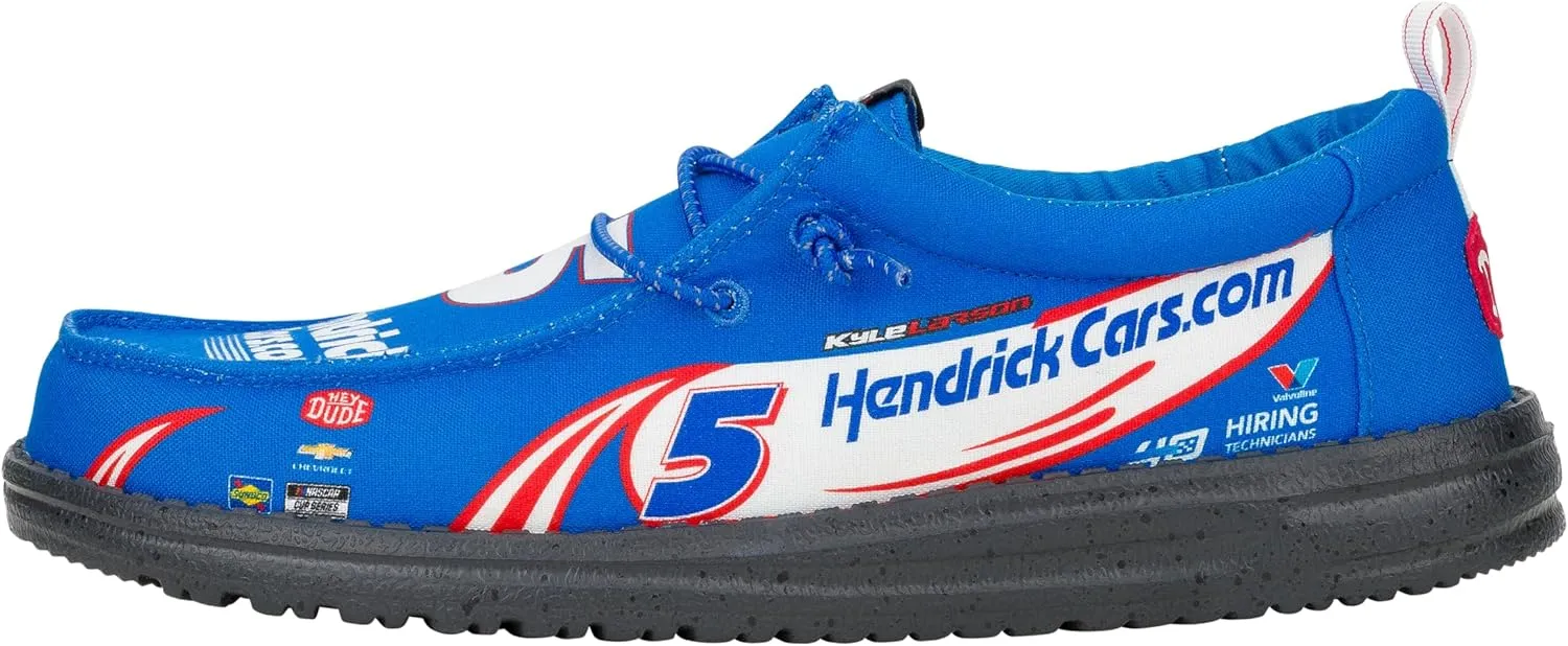HEYDUDE X NASCAR, Men's Slip-on Loafers, Comfortable & Light-Weight