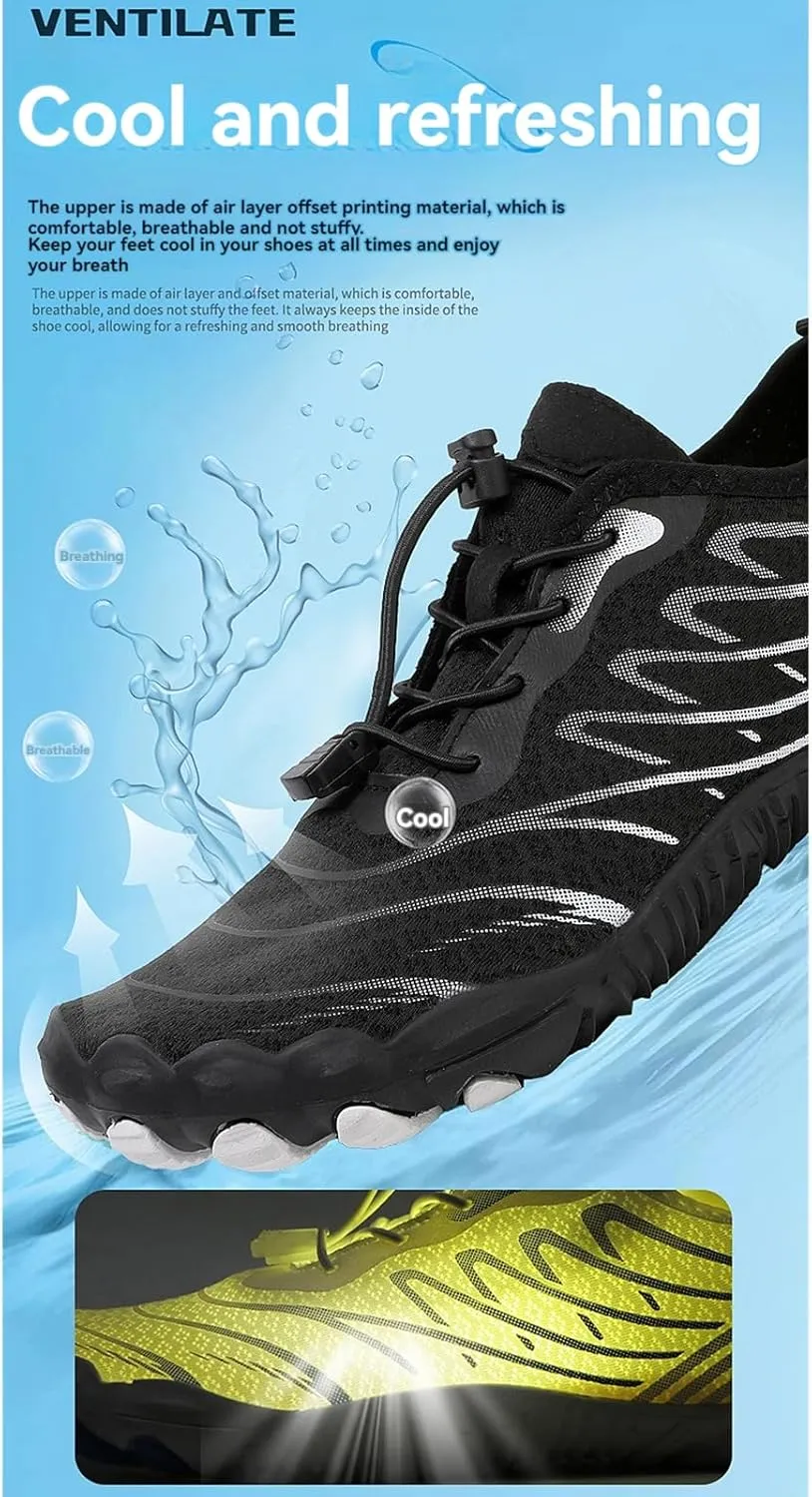 Hike Barefoot Footwear Womens Mens Wide Toe Box & Non-Slip Waterproof Beach Trekking Hiking Shoes