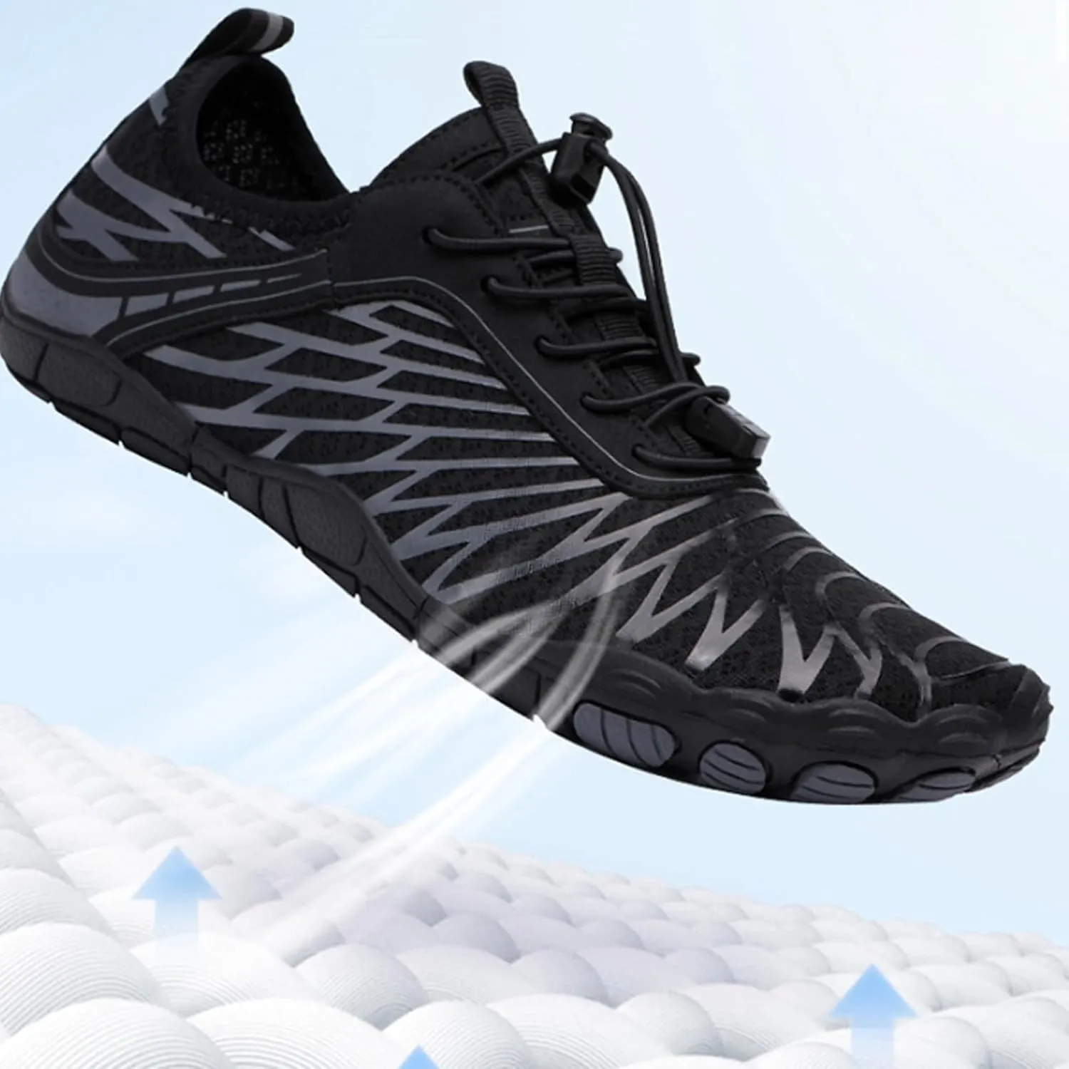 Hiking Footwear Barefoot Womens Shoes Non-Slip Outdoor Unisex Grounded Footwear Barefoot Shoes for Neuropathy Women&Men Water Pro Barefoot Shoes Wide Toe Box Sneakers,Quick Dry,Waterproof,Beach