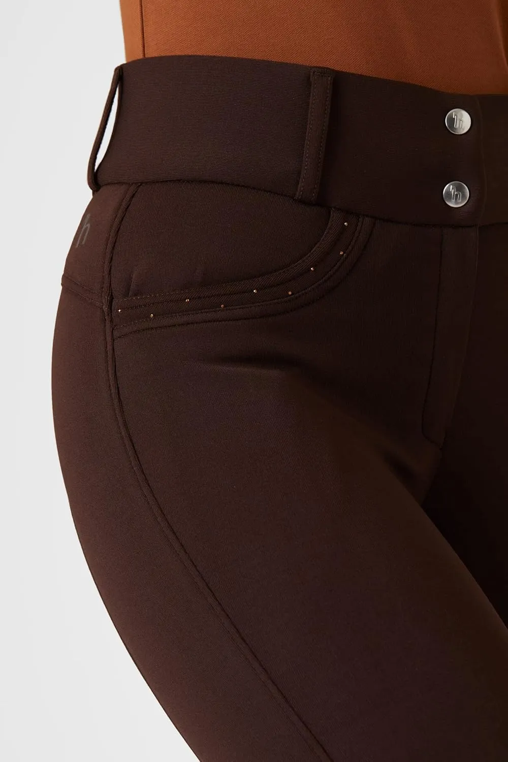 HORZE Mia Warm Winter Thermo High-Waisted Horse Riding Breeches with Silicone Full Seat