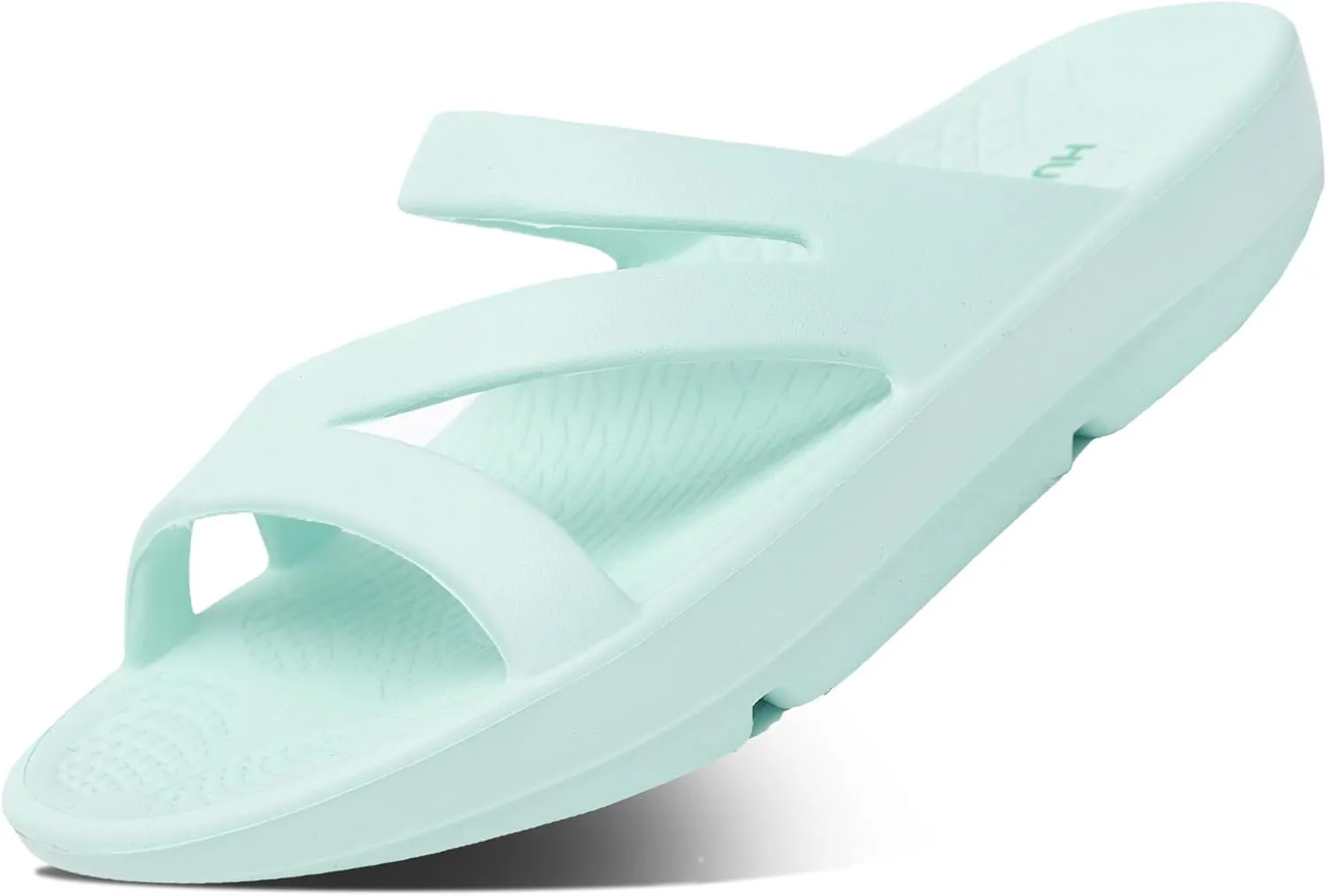 HUHV Recovery Comfort Sandals- Orthopedic Flip-Flop and Slide Sandals with Arch Support and Extra Cushion EVA Footbed for Men and Women