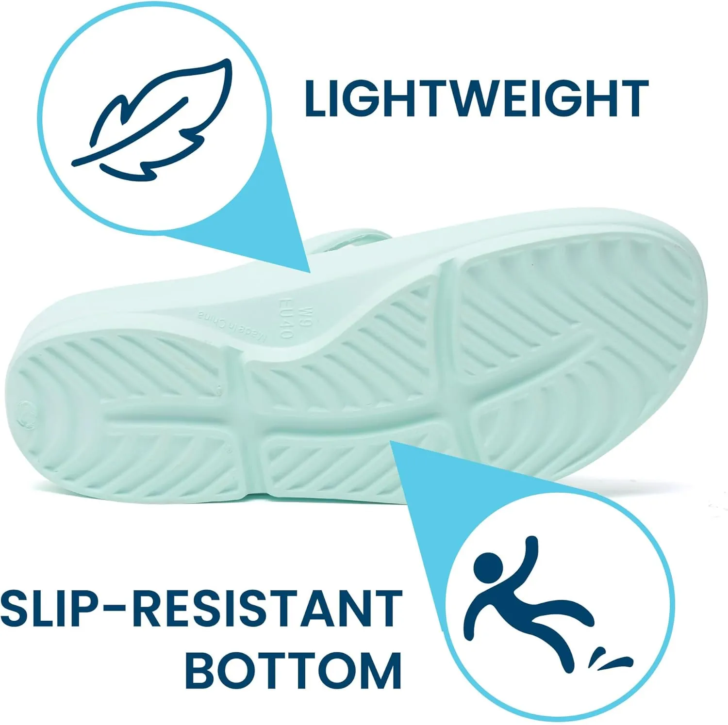 HUHV Recovery Comfort Sandals- Orthopedic Flip-Flop and Slide Sandals with Arch Support and Extra Cushion EVA Footbed for Men and Women