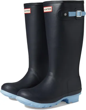 Hunter Girl's Original Insulated Boot (Little Kid/Big Kid) Navy/Blue Frost/White Willow 13 Little Kid M