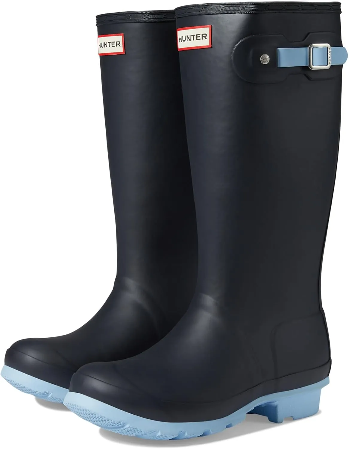 Hunter Girl's Original Insulated Boot (Little Kid/Big Kid) Navy/Blue Frost/White Willow 13 Little Kid M