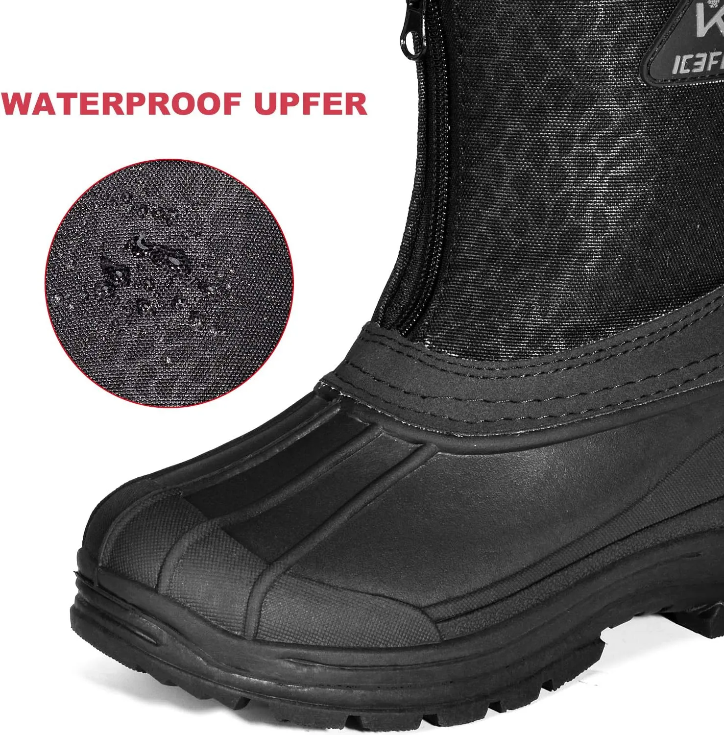 ICEFACE Toddler/Little Kids/Big Kids Winter Snow Boots for Boys Girls Toddler, Waterproof Insulated Snow Boots for Kids Boys Girls