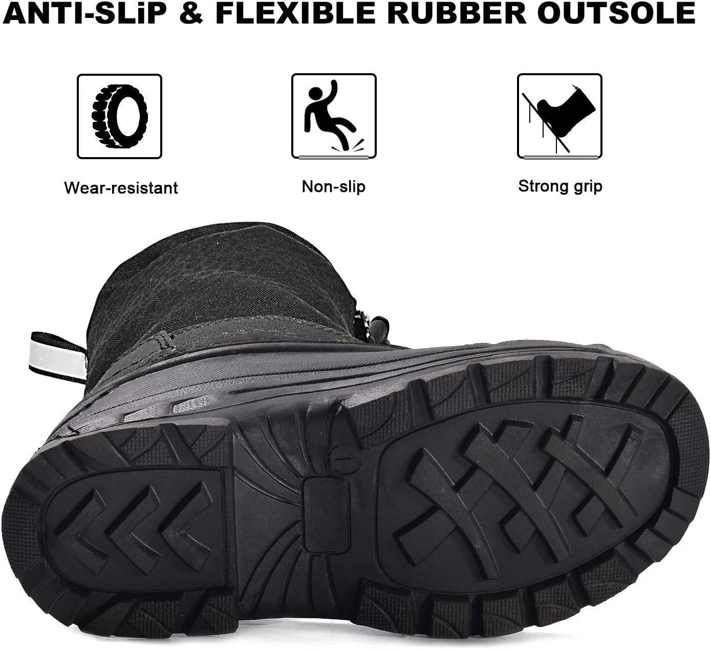 ICEFACE Toddler/Little Kids/Big Kids Winter Snow Boots for Boys Girls Toddler, Waterproof Insulated Snow Boots for Kids Boys Girls