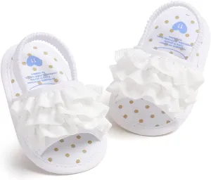 Infant Baby Boys Girls Summer Sandals Party Wedding Dress Flats Shoes Newborn Crib Shoes First Walkers Prewalkers 0-18 Months