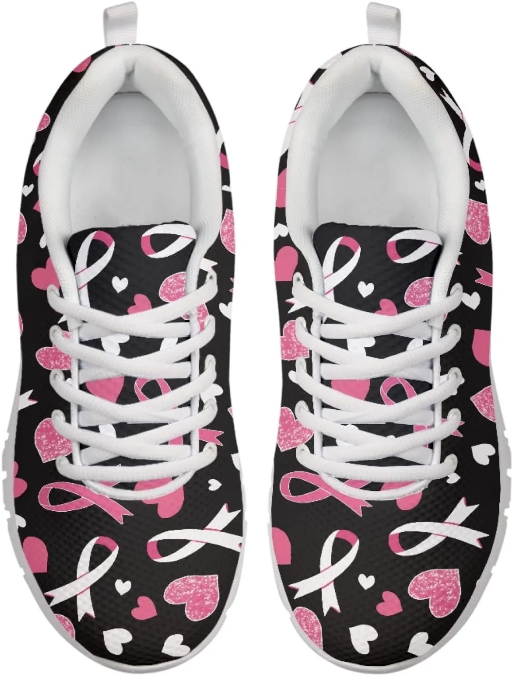 INSTANTARTS Women's Walking Shoes Air Mesh Running Shoes Non-Slip Lace Up Fashion Sneakers