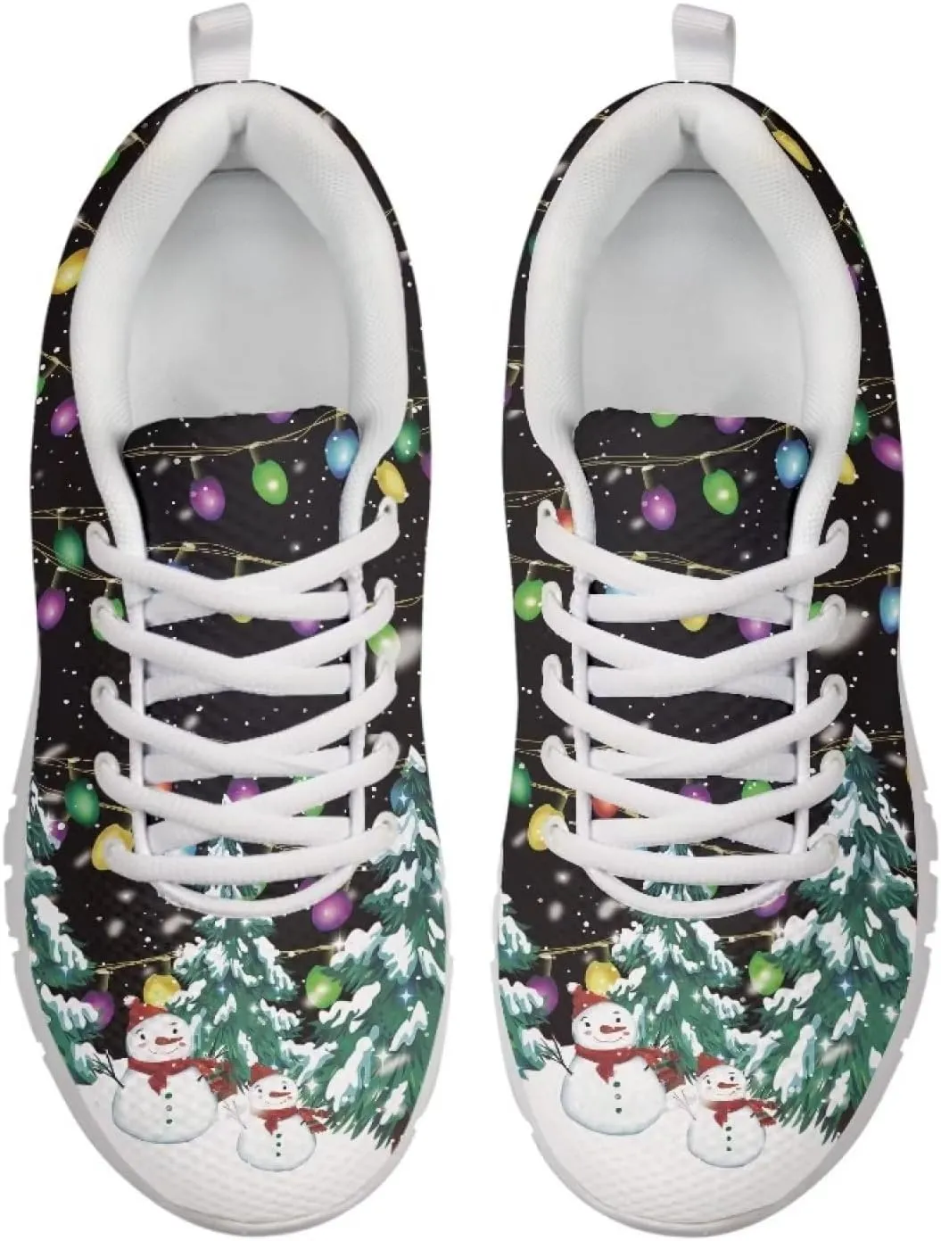 INSTANTARTS Women's Walking Shoes Air Mesh Running Shoes Non-Slip Lace Up Fashion Sneakers