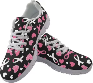 INSTANTARTS Women's Walking Shoes Air Mesh Running Shoes Non-Slip Lace Up Fashion Sneakers