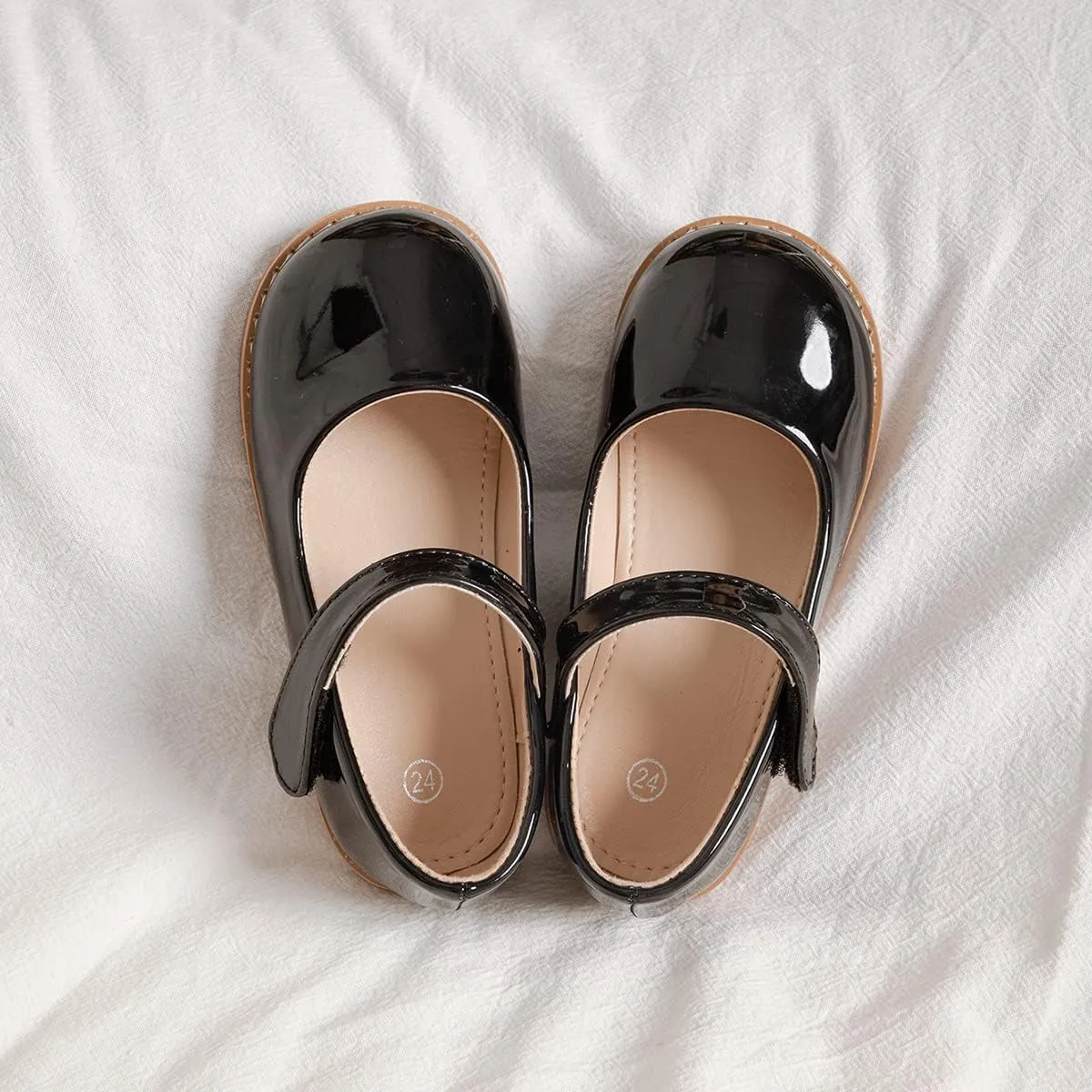 ISINSER Toddler Girls Classic Oxford Shoes Princess Dress Mary Jane Party Bowknot Flats School Uniform Shoes